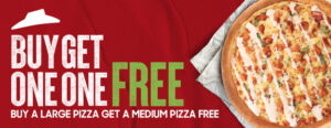 Pizza Hut Buy 1 get 1 free