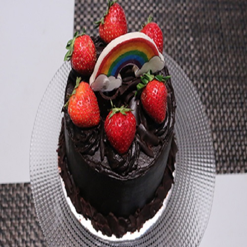 Boston Strawberry Chocolate Cake