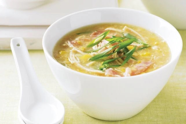 Chicken and sweet corn soup