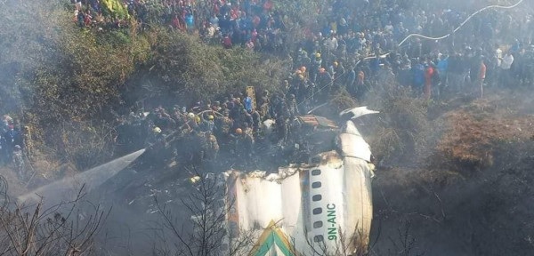 Plane crashes in Nepal